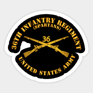 36th Infantry Regt - Spartans - Infantry Br Sticker